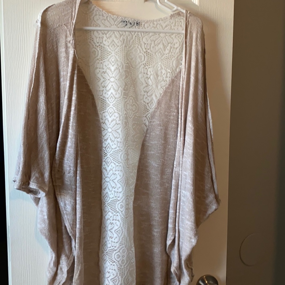 Lace back cardigan